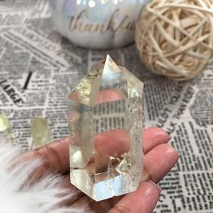 🕉SOLD ON ETSY🕉Citrine Tower with rainbows.